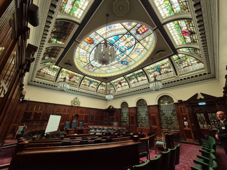 Members treated to a tour of Halifax Town Hall at the February networking event
